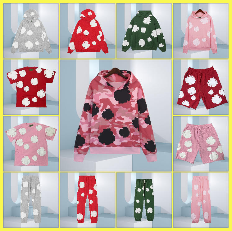 designer mens t shirt graphic t shirt sweatshirts and shorts street graffiti print shirts Foam printed summer casual sports tracksuits