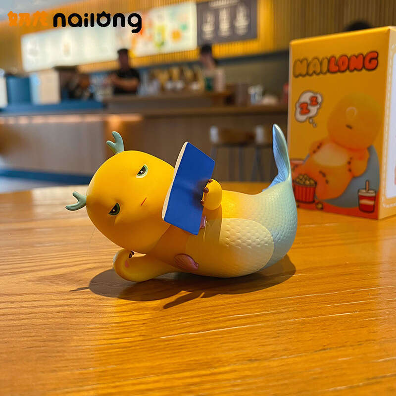 nailong plush Official Milk Dragon Daily Life Series labubu Blind Box Desktop Figurine Doll Trendy Toy Decoration Car Ornament