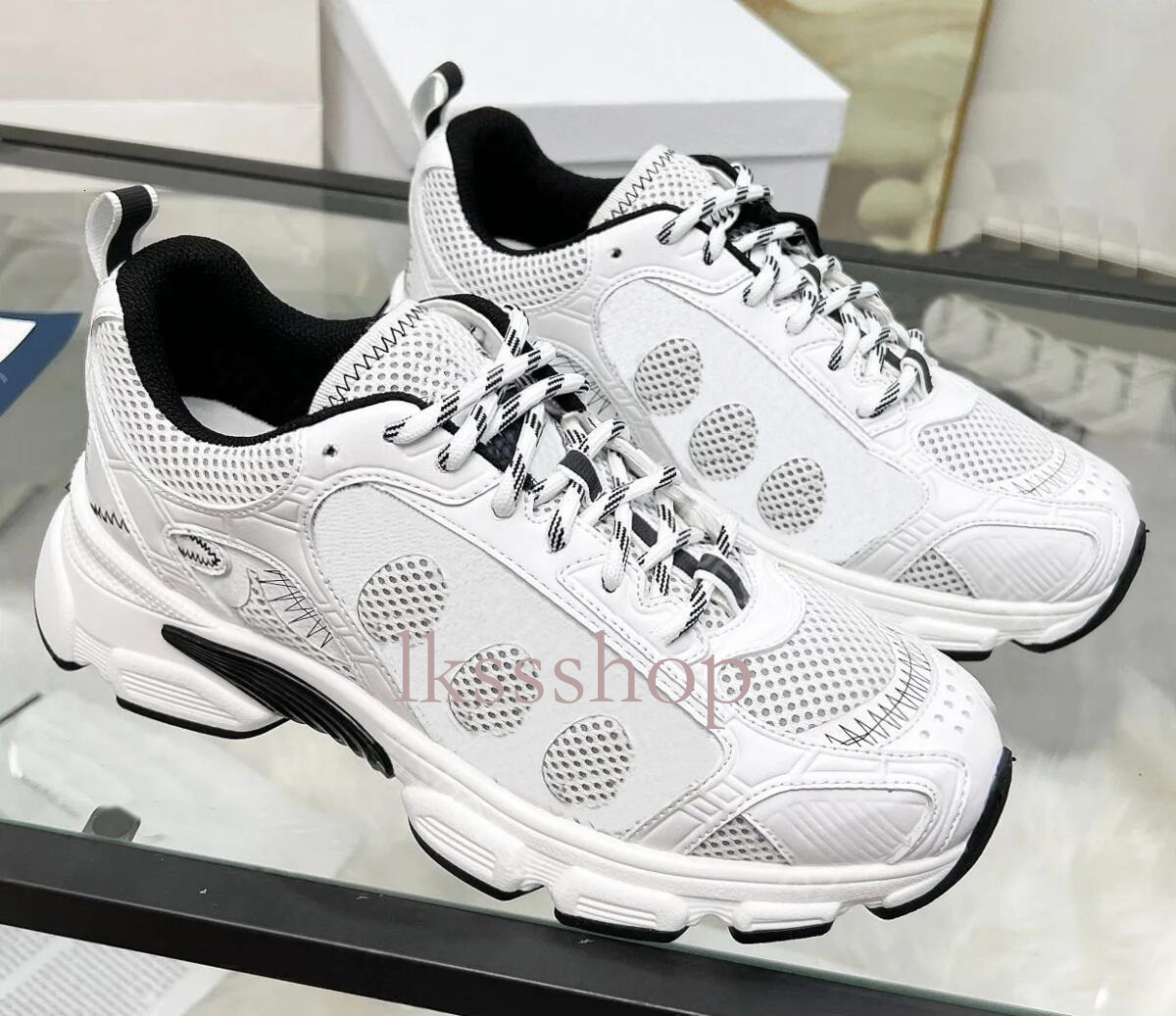chrono sneakers Designer Sneakers Women Men Mesh chrono sneaker Calfskin Shoes Top-Quality casual shoes 10