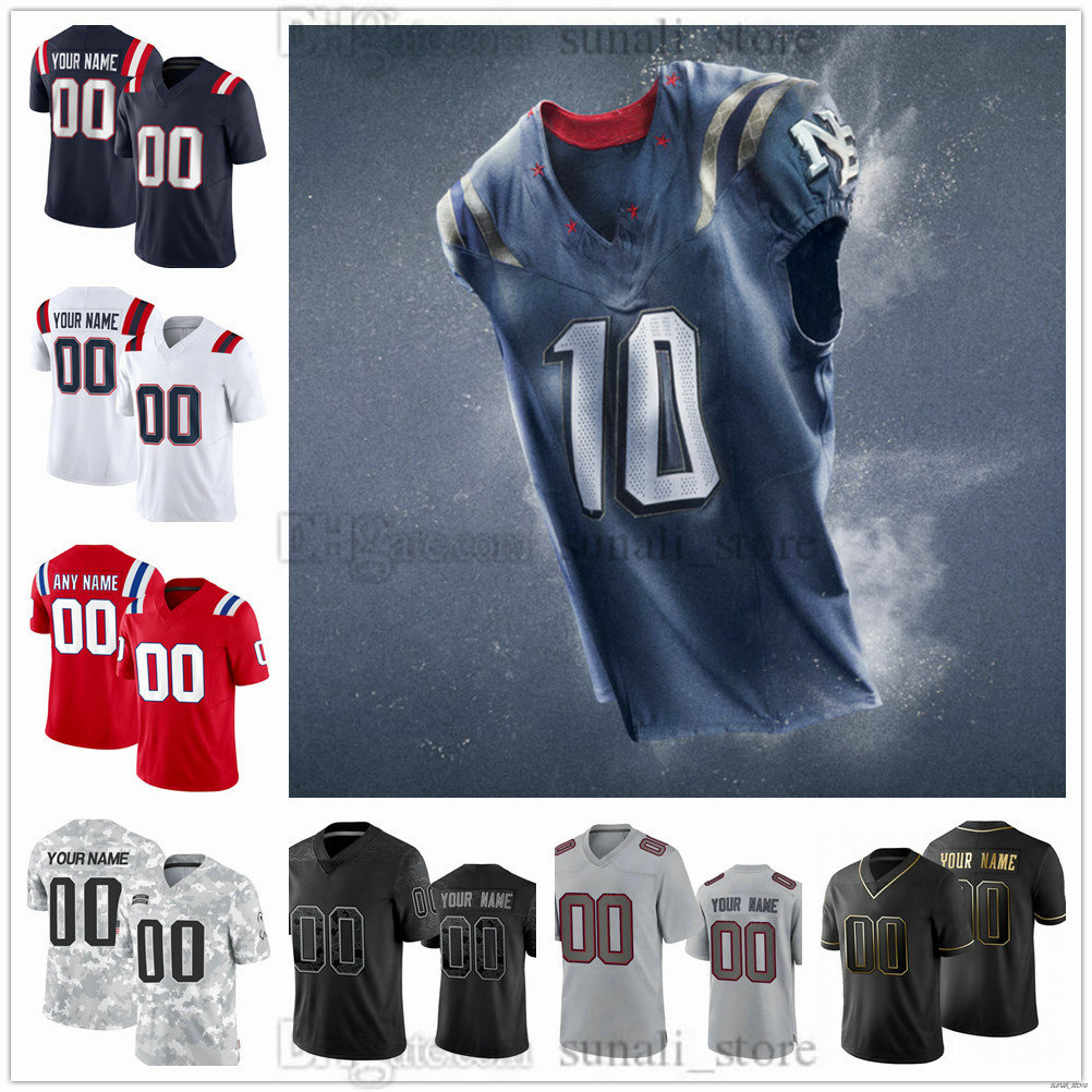 2026 Men Rivalries Nor'Easter Football Jersey 10 Drake Maye 0 Christian Gonzalez 99 Keion White 69 Cole Strange 85 Hunter Henry 8 Stefon Diggs 38 Stevenson All Stitched