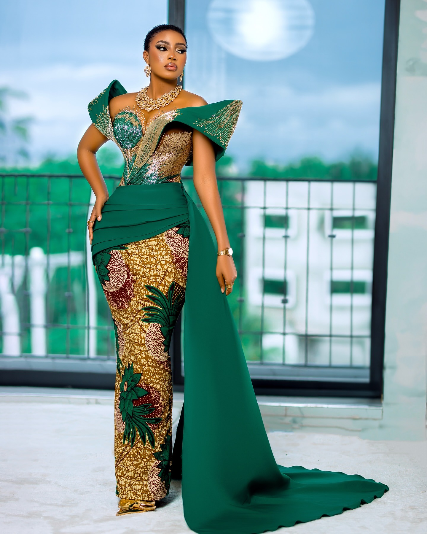 Aso Ebi Hunter Green Sheath Prom Dress 2025 Beaded Crystals African Evening Formal Party Birthday Dresses Robe De Sorrie Reception Gowns For Special O