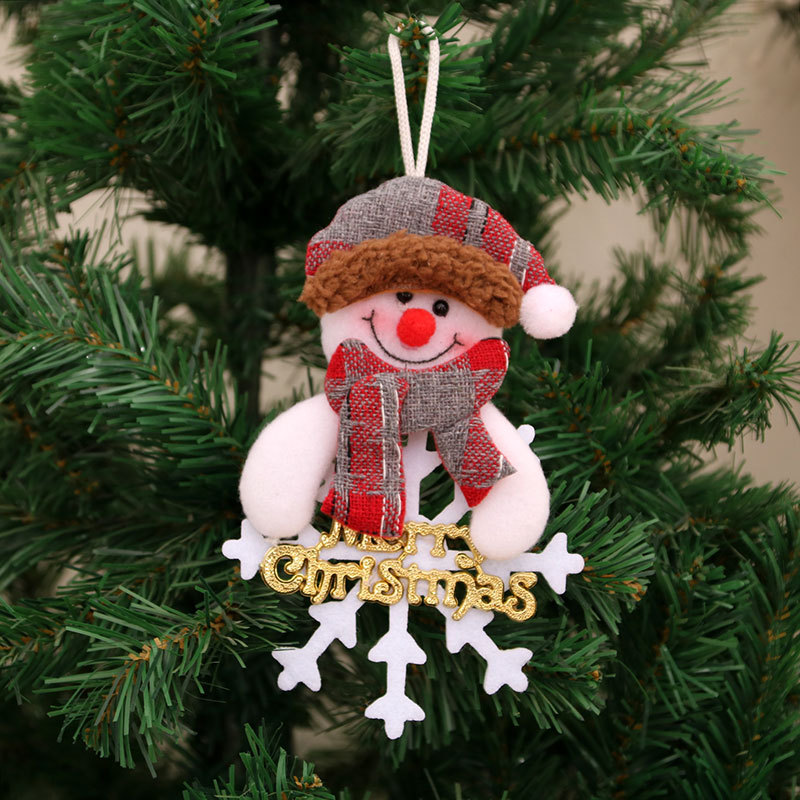 Dancing Santa Claus Fabric Ornament Snowman Reindeer Bear Cute Style For Christmas Tree Decorations Christmas Decorations And Christmas Gifts