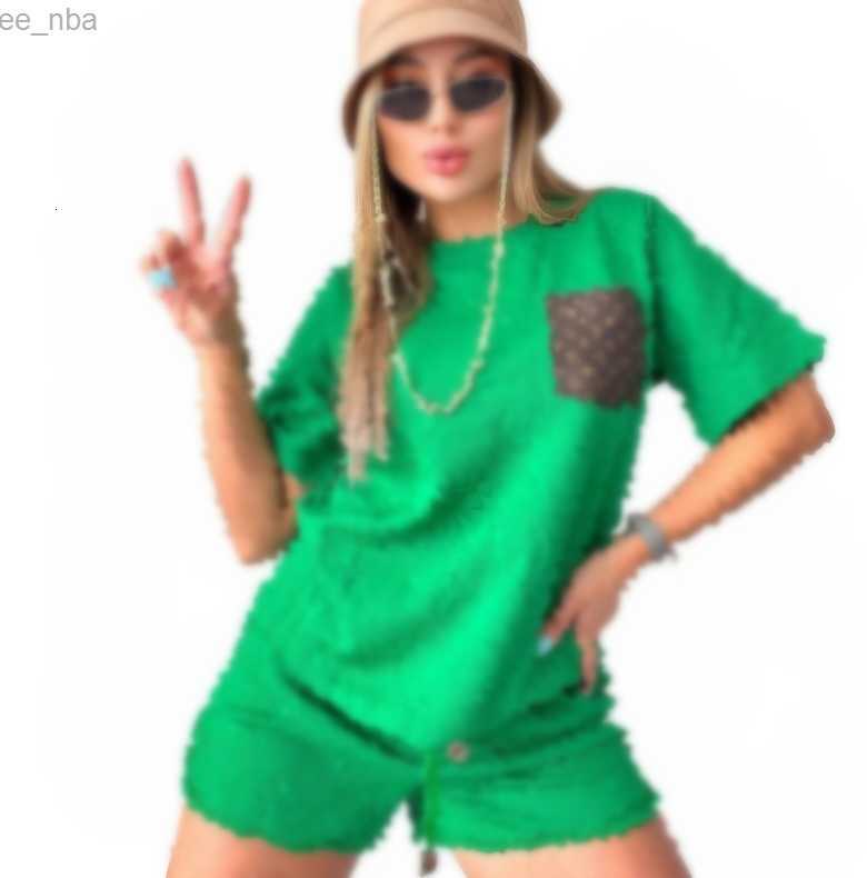 Designer Womens Tracksuits Summer Ladies Two Piece Shorts Set Letter Printed Short Sleeve T Shirt Sports Outfits Womens Clothes
