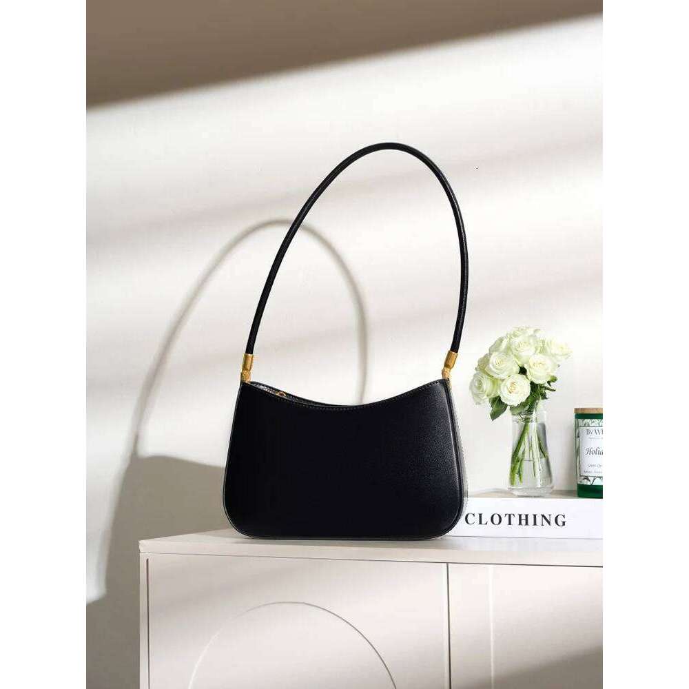 Zency French High-End Leather Underarm Bag Retro Shoulder Handbag Women Trendy 2025 Designer Sac For Lovers Wife Girlfriend