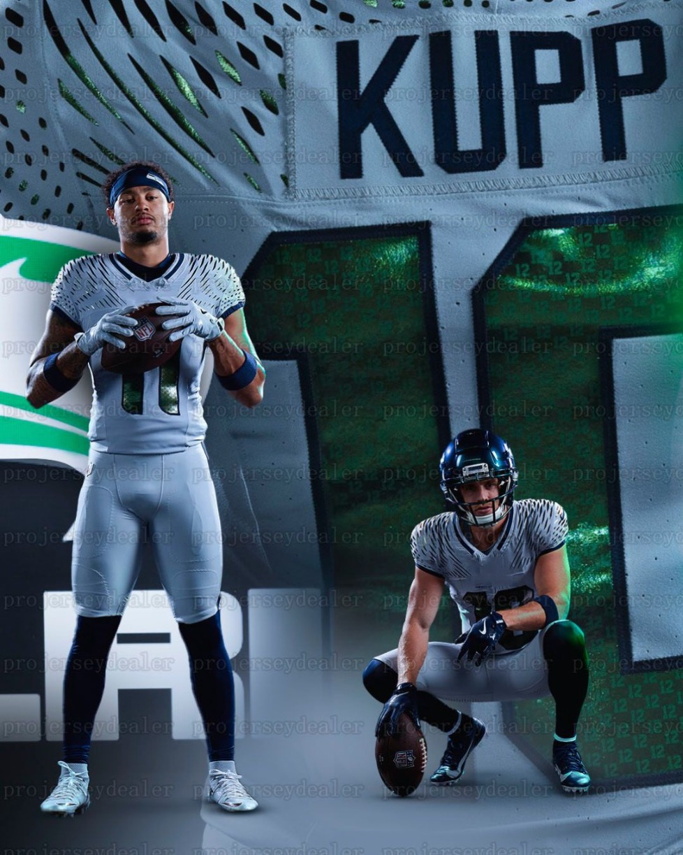 Custom Football 2025 Rivalries Jersey Cooper Kupp Darnold Smith-Njigba Walker III Love Any Name Number Embroidered Letter Number Design Polyester