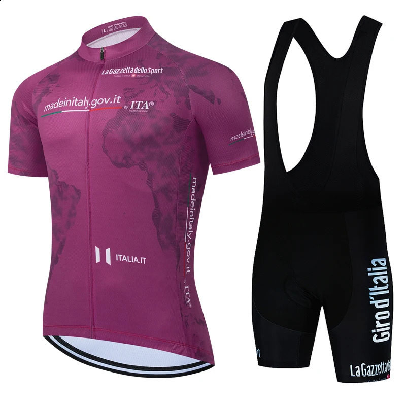 Italy Tour DITALIA Team Cycling Sets Man Blue Bike Uniform Summer Cycling Jersey Set Road Bicycle Jerseys MTB Bicycle Wear 250820