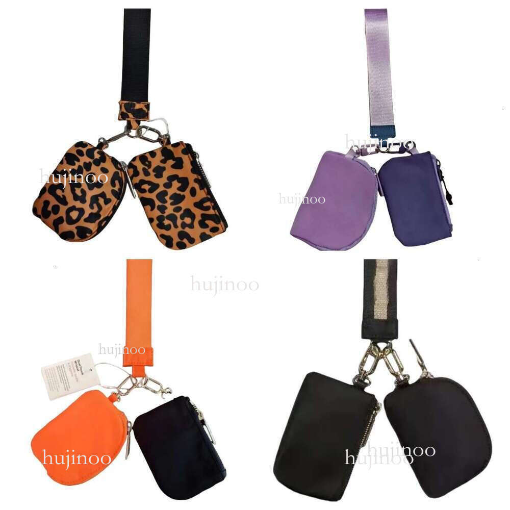 2025 wristlet clutch keychain yoga gym mini Designer bag purse with detachable zipper around wrist guard wallet portableluluity lemones keychain bag aloness bag