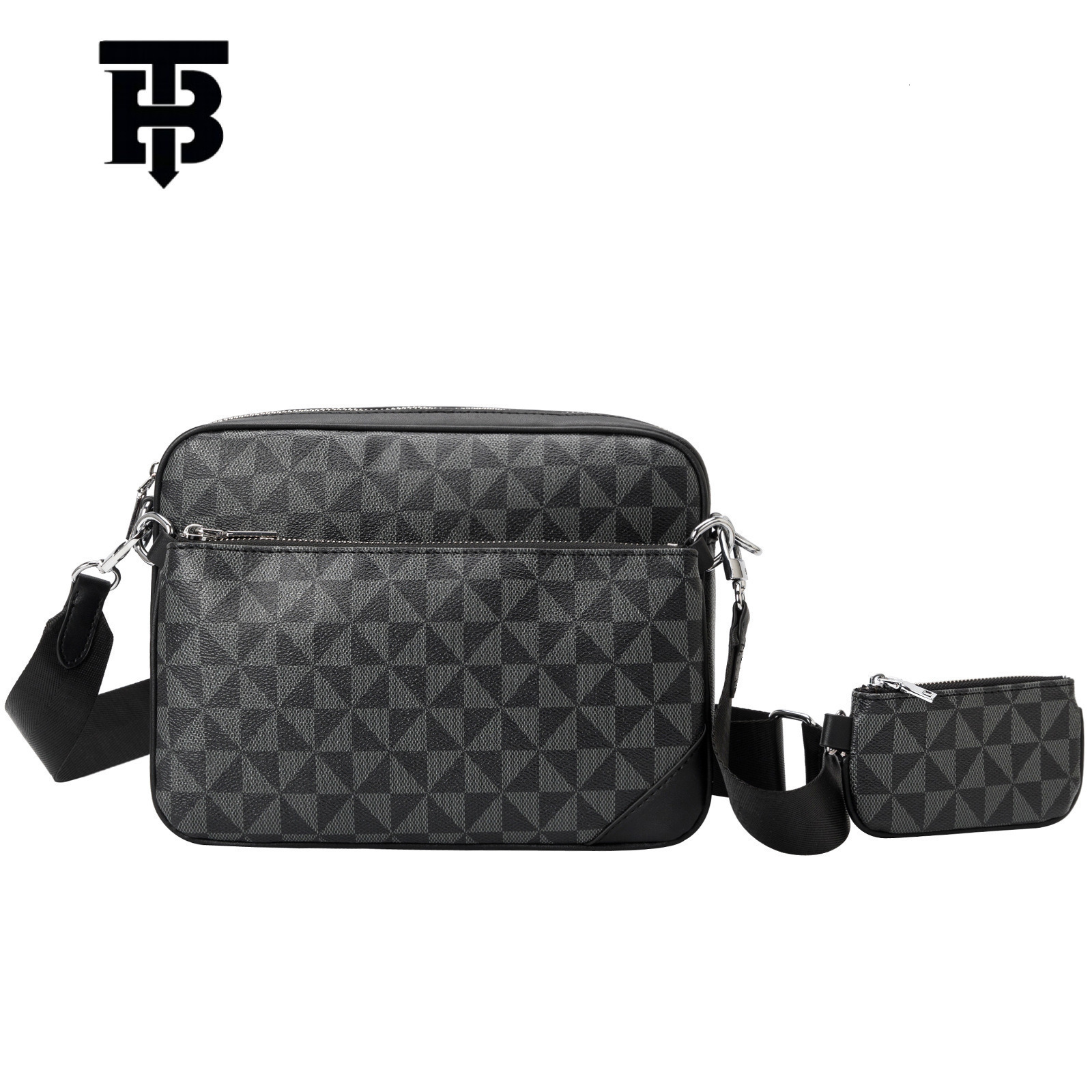 TB BHULAMTE Designer Fashion Three-in-one Trendy Men's 2025 Luxury Bag New European And American Retro Printed Single-shoulder Men's Crossbo