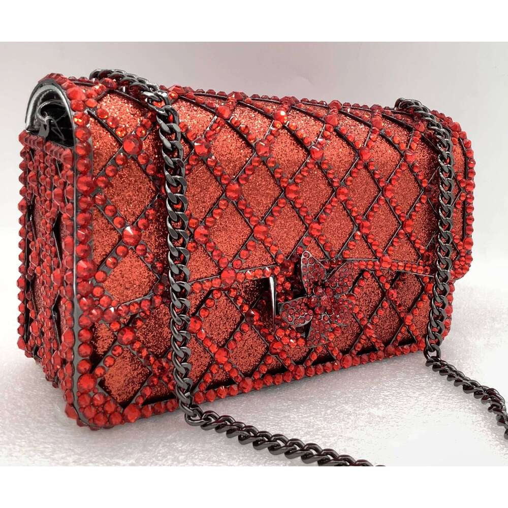 XIYUAN Gold Crystal Evening Clutch Women 2025 Rhinestones Wedding Purses Handbags Lady Designer Stones Shoulder Bags