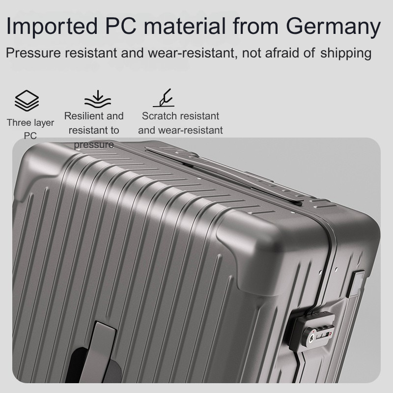ORMIE Multifunctional Hard Shell Luggage with TSA Lock & 360° Wheels 079