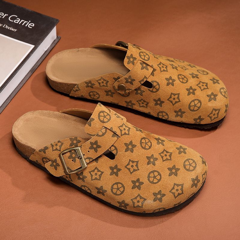 New Design Unisex Outdoor Beach Cork Slides Non-Slip Premium Wear-resistant Slippers Plus izes 35-45 Women Men