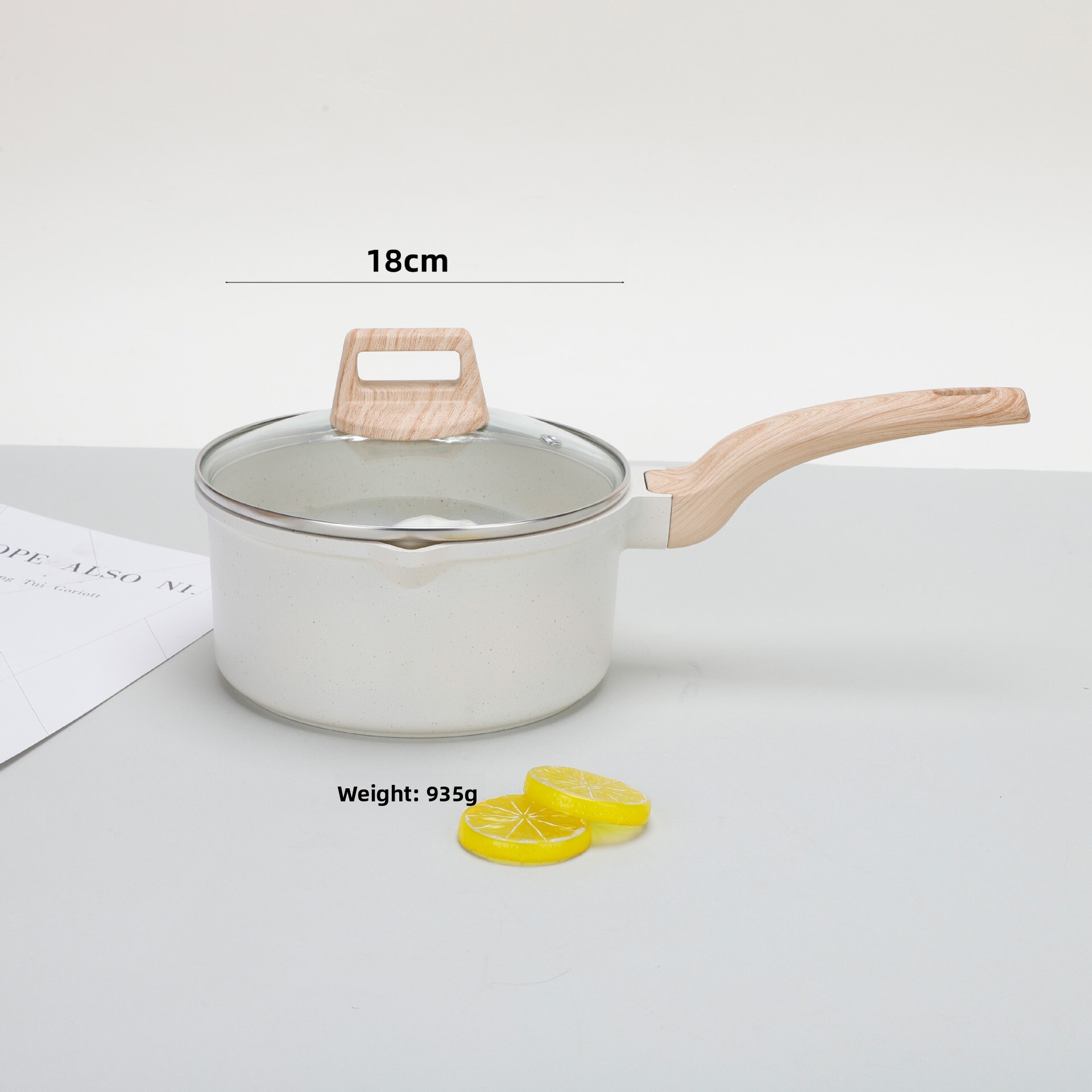 Non-Stick Maifan Stone Gas Stove Frying Pan Five-Piece Cookware Set Suitable for Home Induction Cooker