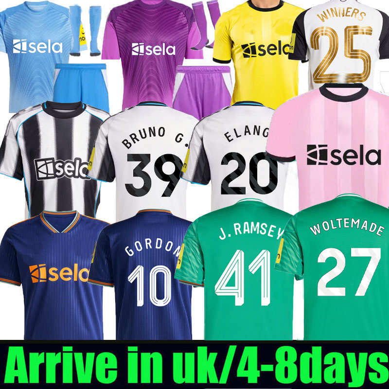 25 26 ISAK Woltemade newcastl e soccer jerseys Elanga FINAL Special burn 2025 2026 BARNES BRUNO G. Gordon MURPHY TONALI Football Shirt Home THIAW fans Player home pink