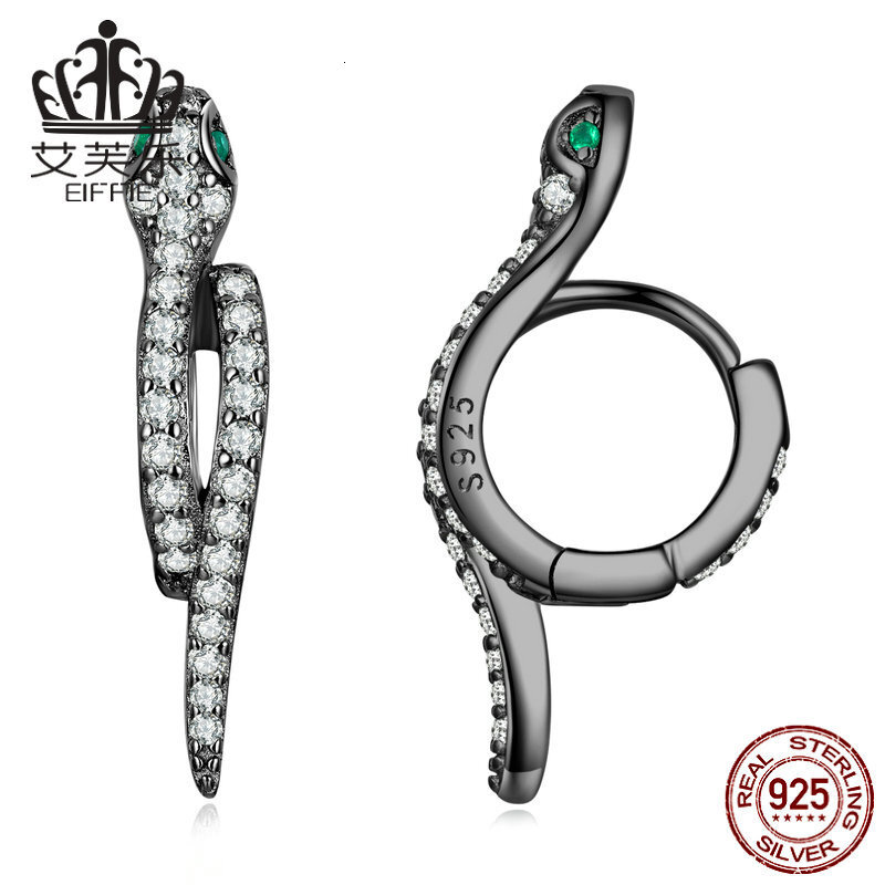 Luxury Brand Designer Jewelry Hot Sale Pure Silver S925 Snake-Shaped Earrings Platinum-Plated Zirconia Primate Animal Stud Earrings Bse669