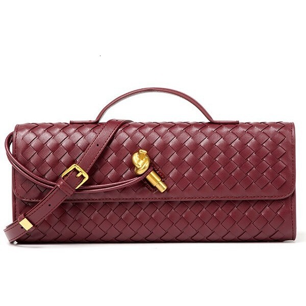 Woven Bag One Shoulder Luxury Bag Designer's Free Delivery Rectangular Bag High-end Horizontal Handbag Evening Bag Cross-border Multifunctional B