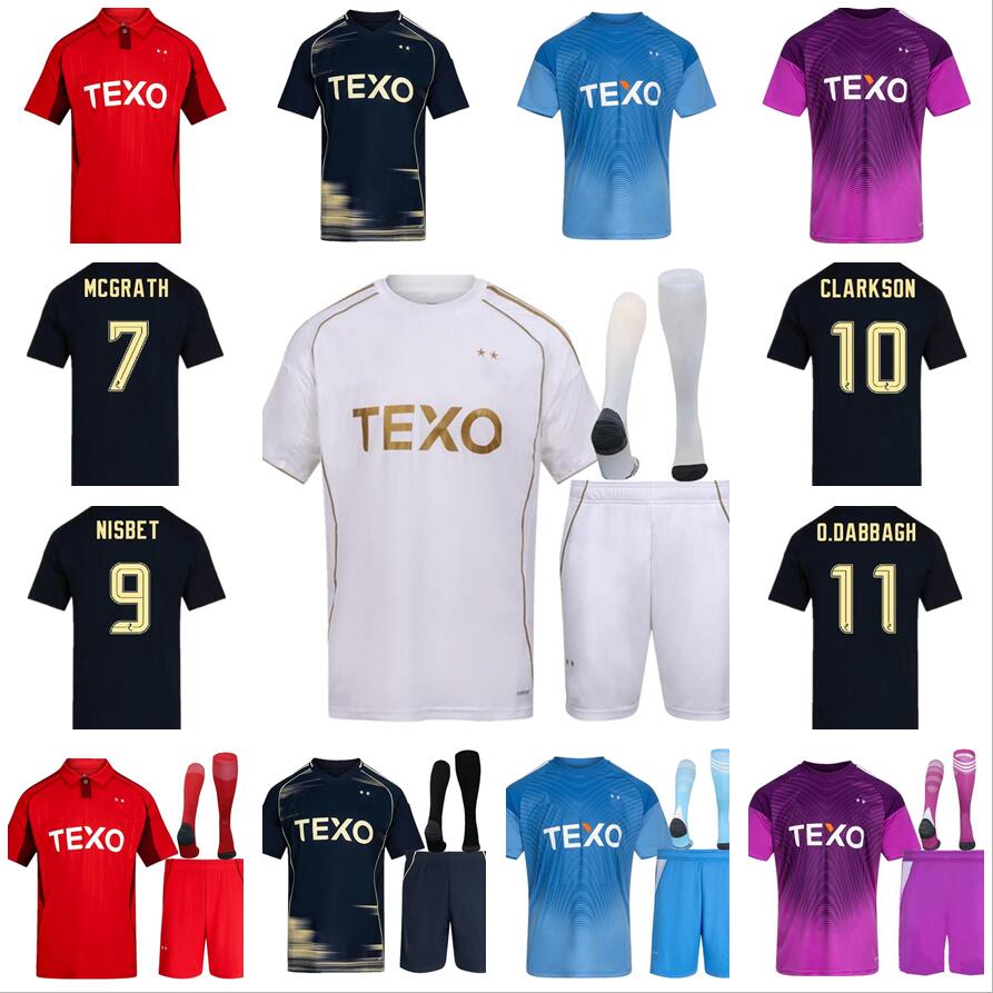3XL 4XL 25 26 Aberdeen FC Soccer Jerseys 2025 2026 MIOVSKI BARRON SHINNIE CLARKSON MORRIS SOKLER DUK DOOHAN MACDONALD BESUIJEN POLVARA men kids Kit football shirt