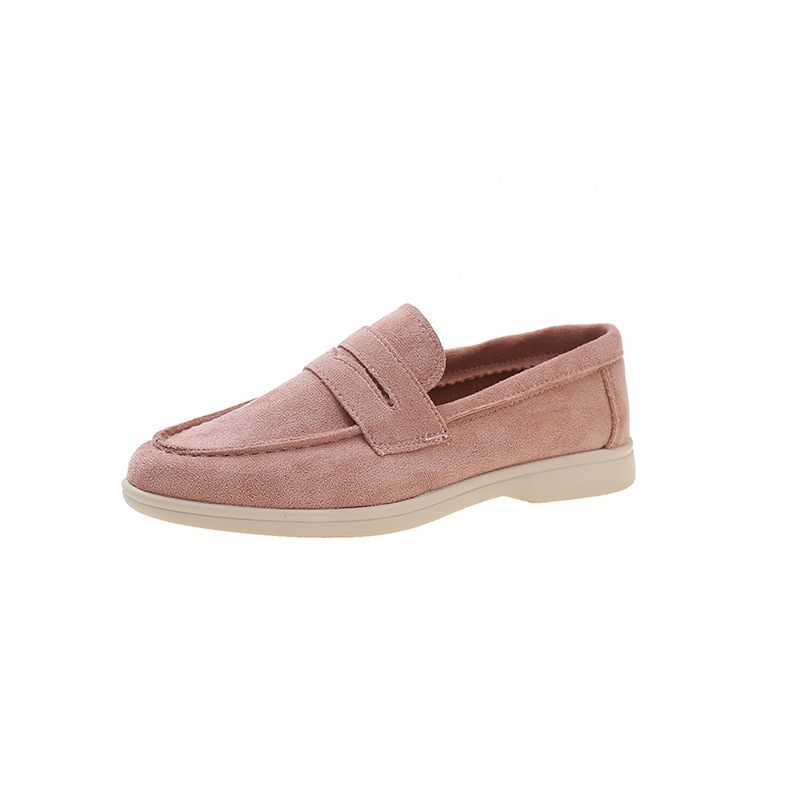 Hot new free shipping designer shoes for womens dress shoes pink black grey khaki beige British style one foot loafers plus size