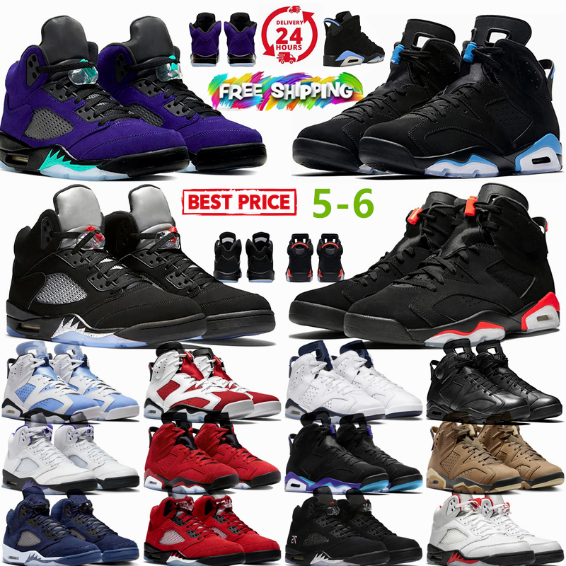 Designer 5 5S UOMINI SCARPE DI BASKEBLE 6 6s Raging Georgetown Toro Bravo Bull Fire red khaki Giallo Metallico best Reinventato Ticket Burgundy Olive Sail Sneakers