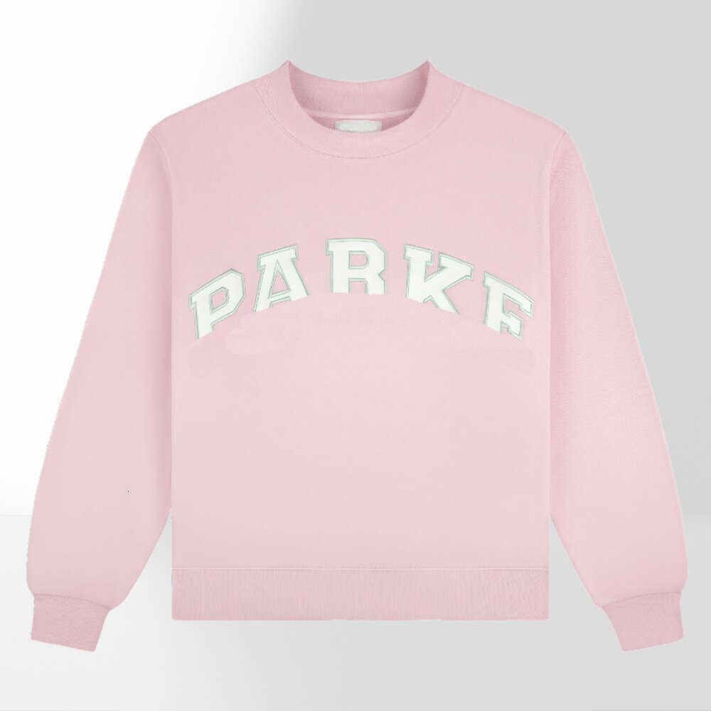 Parke Sweatshirt Womens Fall Winter Crewneck Long Sleeve Pullover Top Embroidered Comfortable Loose Fit Classic Varsity Patch Letter Designer Hoody 967