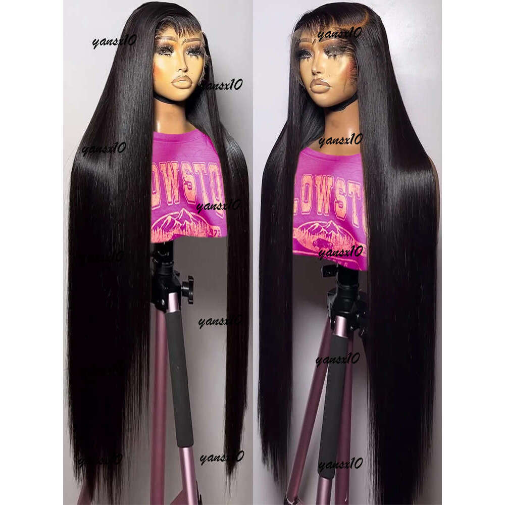 Brazilian Easy Go Glueless Bone Straight HD Transparent Human Hair Closure Wigs 13X4 Lace Frontal Wig for Women