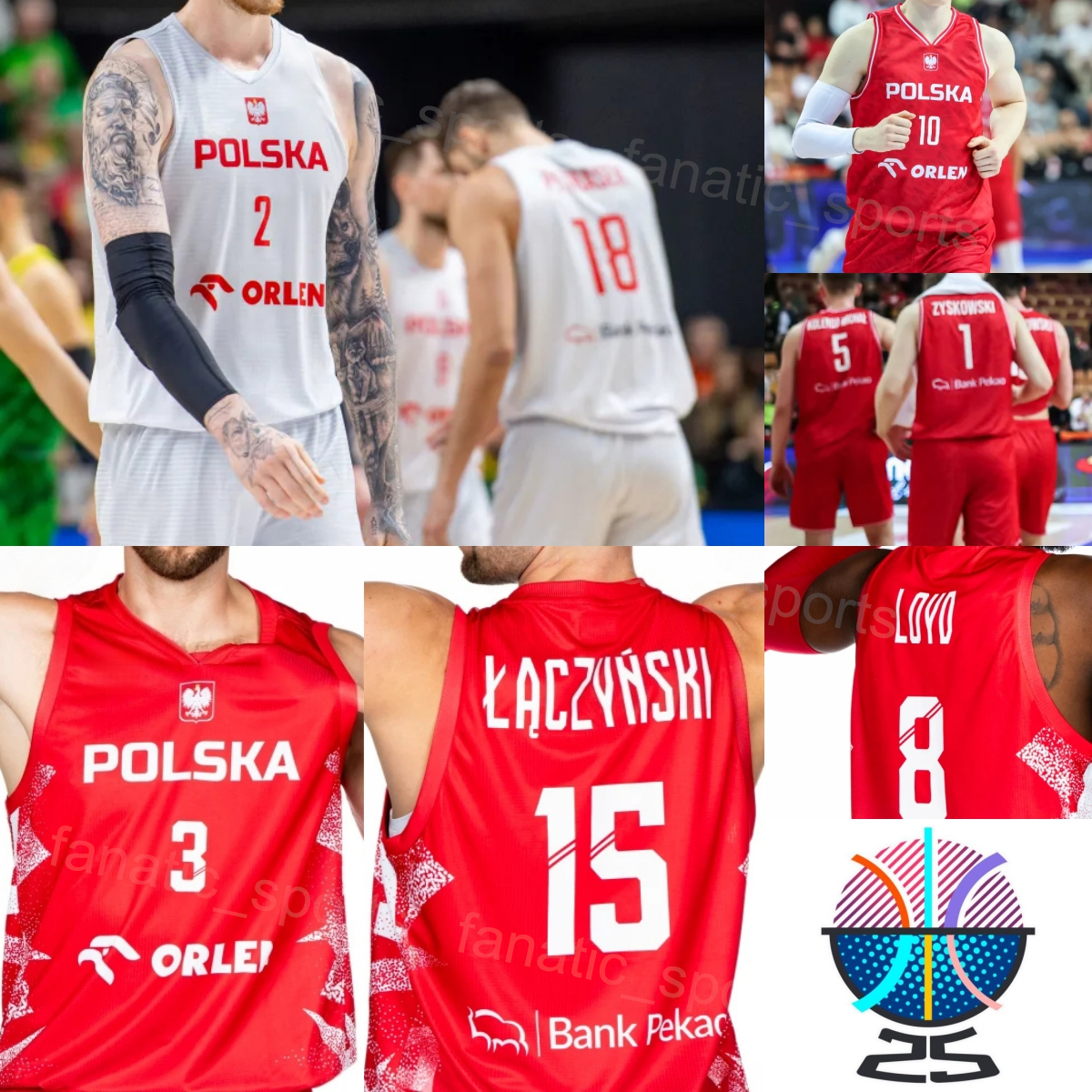 Printed 2025-26 EuroBasket 0 Andrzej Pluta Jersey Basketball Poland Aleksander Dziewa Mateusz Ponitka Michal Michalak Michal Sokolowski Aleksander Balcerowski
