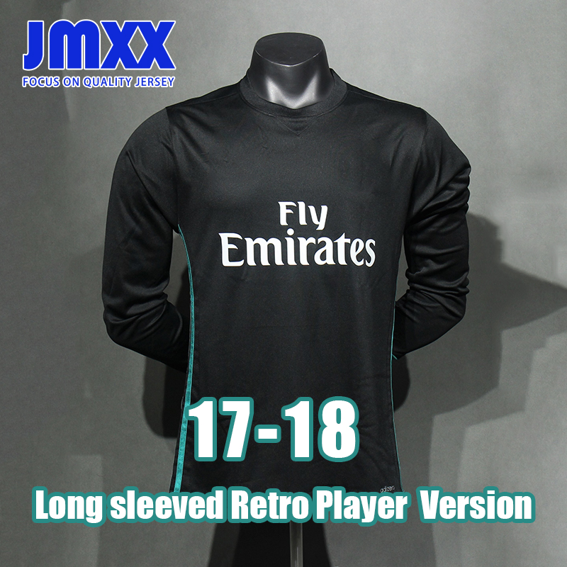 JMXX 17 18 Retro Player Version Reales Madrides Soccer Jerseys Third Pre Match Training Mens Uniform Jersey Football Man Shirt