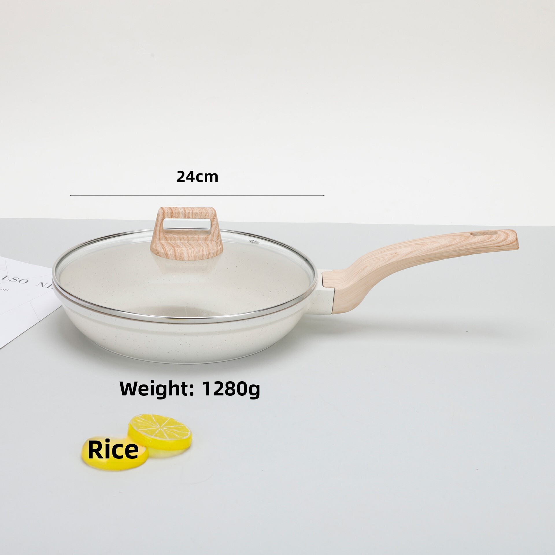 Non-Stick Maifan Stone Gas Stove Frying Pan Five-Piece Cookware Set Suitable for Home Induction Cooker