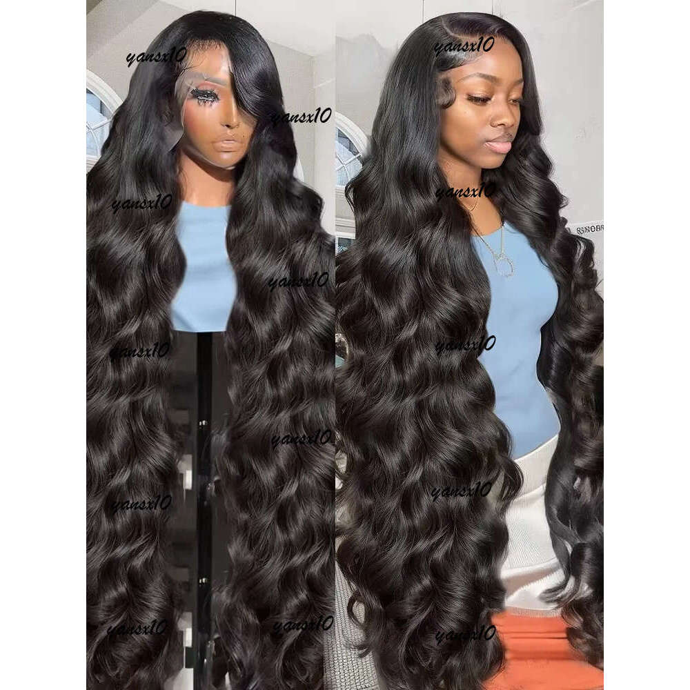 Brazilian Hd Body Wave 30 40 Inch Frontal Human Hair 13x4 Pre Plucked Wigs for Women 360 Lace Wear and Go Glueless Wig