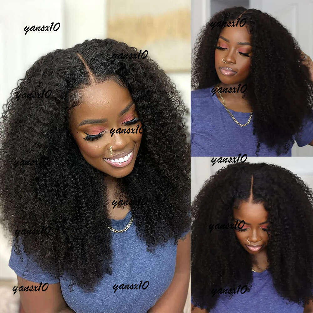 300% Density Short Bob 13x4 Front Human Hair 13x6 Kinky Curly HD Lace Frontal Wigs for Women