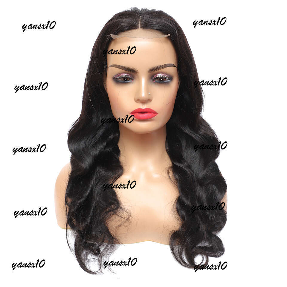 30inch Human Hair 4x4 Front Brazilian Body Lace Cosure Wig Pre Plucked Deep Water Wave Wigs e7