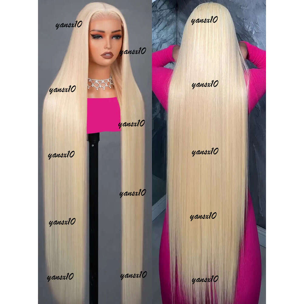 300% Brazilian 613 HD 30 40 Inches 13x6 Honey Blonde Straight Transparent Front Simulation Human Hair Wigs 13x4 Lace Frontal Wig