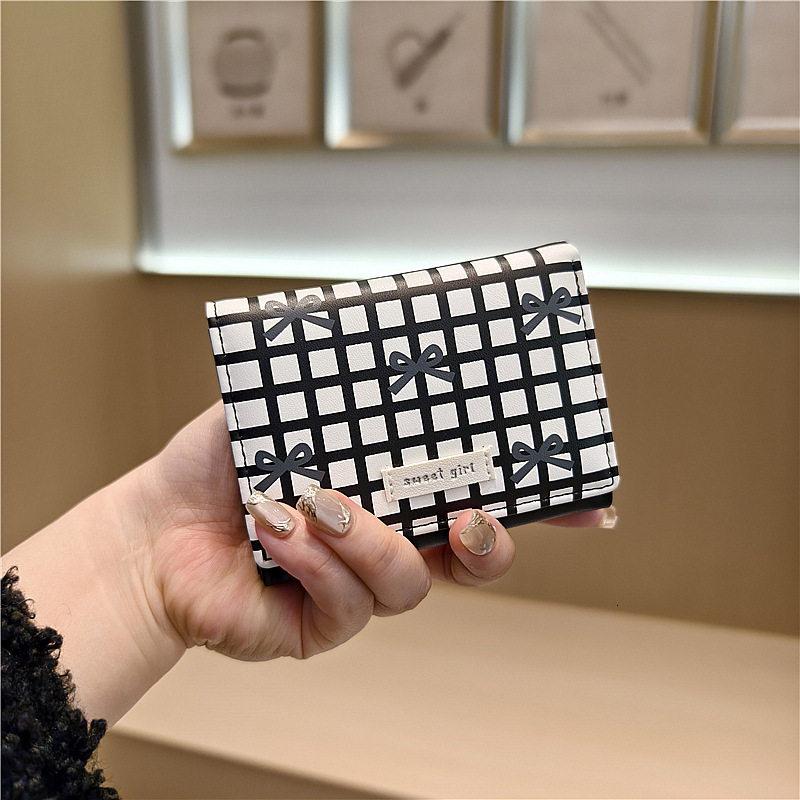 2025 autumn new plaid minimalist style elegant niche design small and exquisite butterfly bow cute mini mini bag fashionable light luxury designer wal