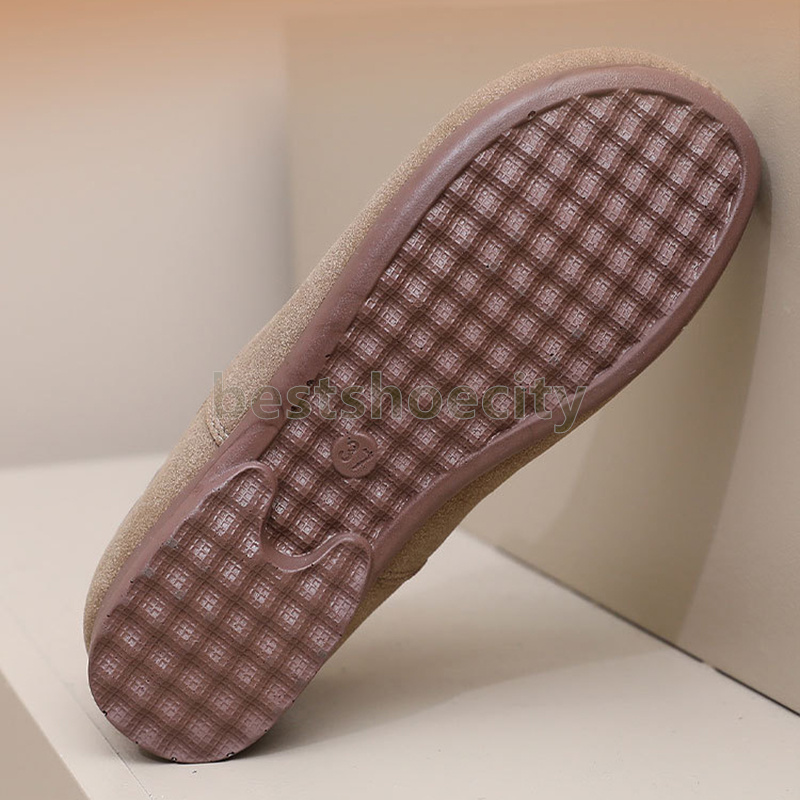 Winter designer boots woman Fashion snow boots Fluffy Lining Soft Sole Shoes Ladies slip-on Warm Comfortable wool blend cotton booties Size 35-42