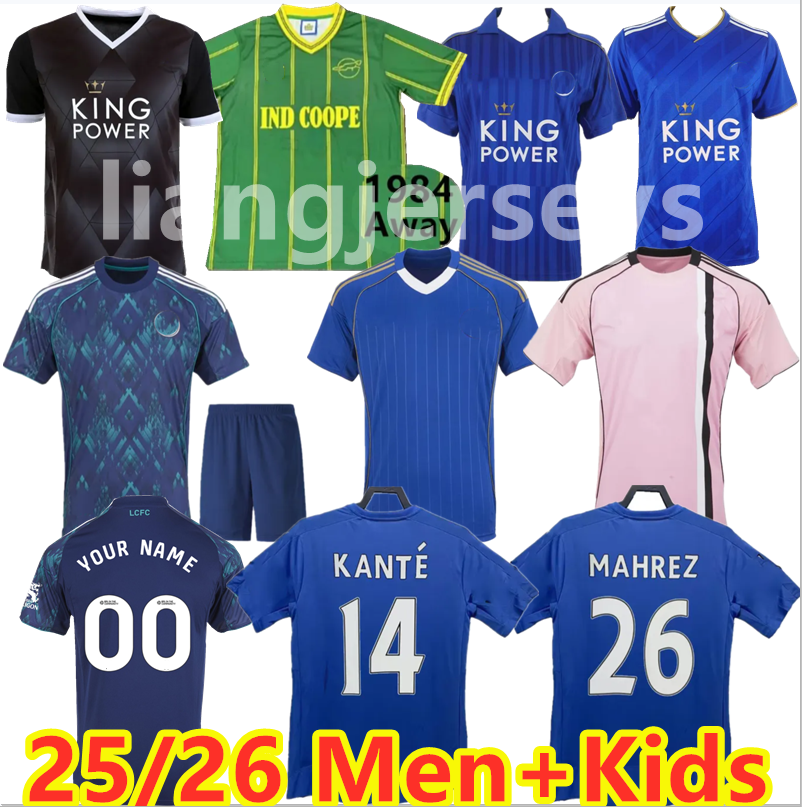 Leicester 25 26 VARDY soccer jersey Retro 15 16 17 19 20 92 94 Tielemans Vardy Maddison Ndidi Barnes lheanacho Ayoze Daka uniform men's and women's football Shirt S-2XL
