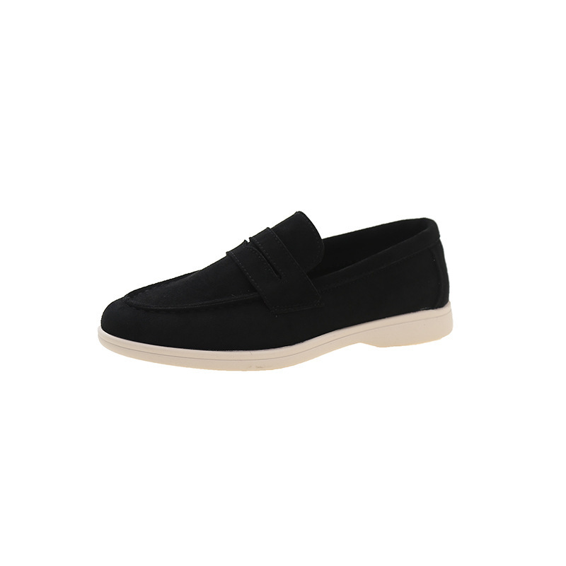 Hot new free shipping designer shoes for womens dress shoes pink black grey khaki beige British style one foot loafers plus size
