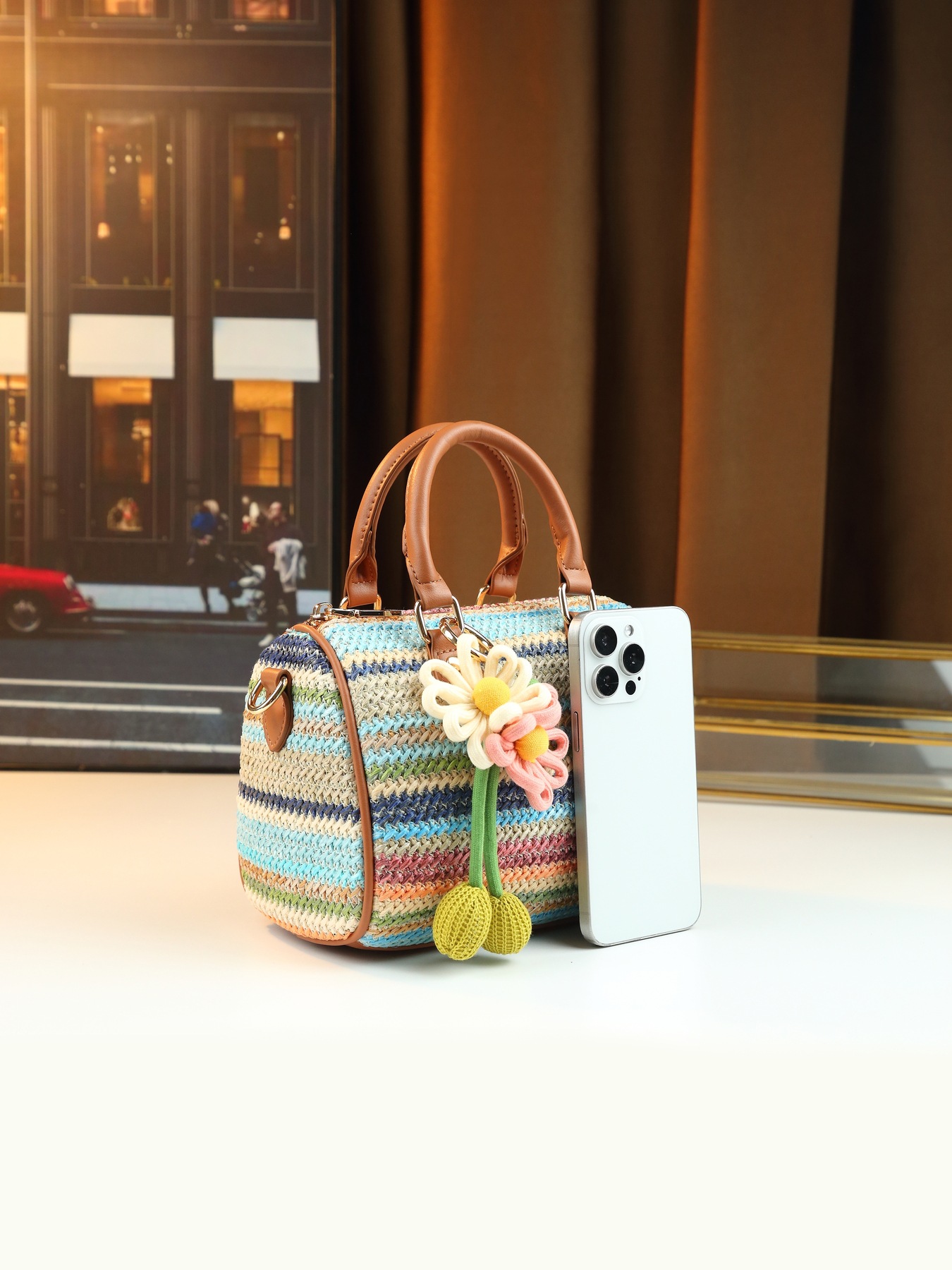 FIMKA designer bag free shipping luxury bag high quality colorful woven bag versatile fashion casual commuter handbag bag for woman