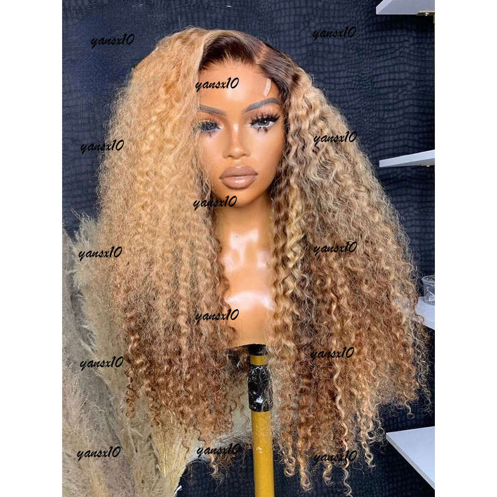 Highlight Ombre HD Lace Human Hair 360 Deep Frontal Wig Brazilian Water Wave Curly Wigs For Women
