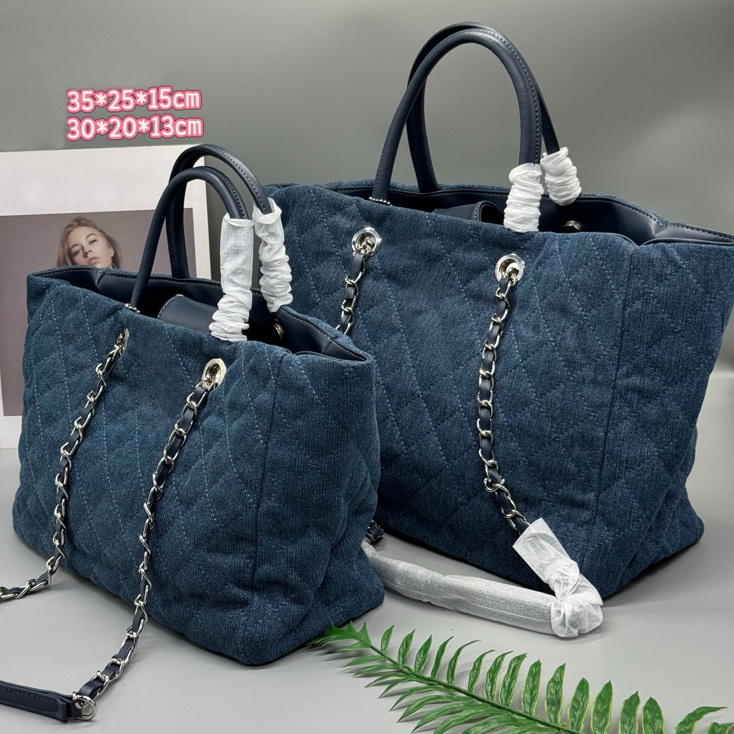 Denim Tote Bag Shoulder Bag Blue Denim Designer Bag Travel Beach Bag Tote Bag Large Capacity Shopping Bag Fashion Designer Weekend Bag Denim Wallet