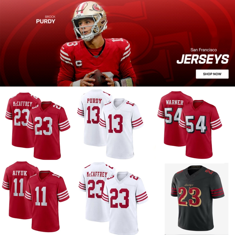 2025 Rivalries uniforms San Francisc 49err Football Jerseys George Kittle Brock Purdy Christian McCaffrey Fred Warner Nick Bosa Deebo Samuel Sr Joe Montana Jersey