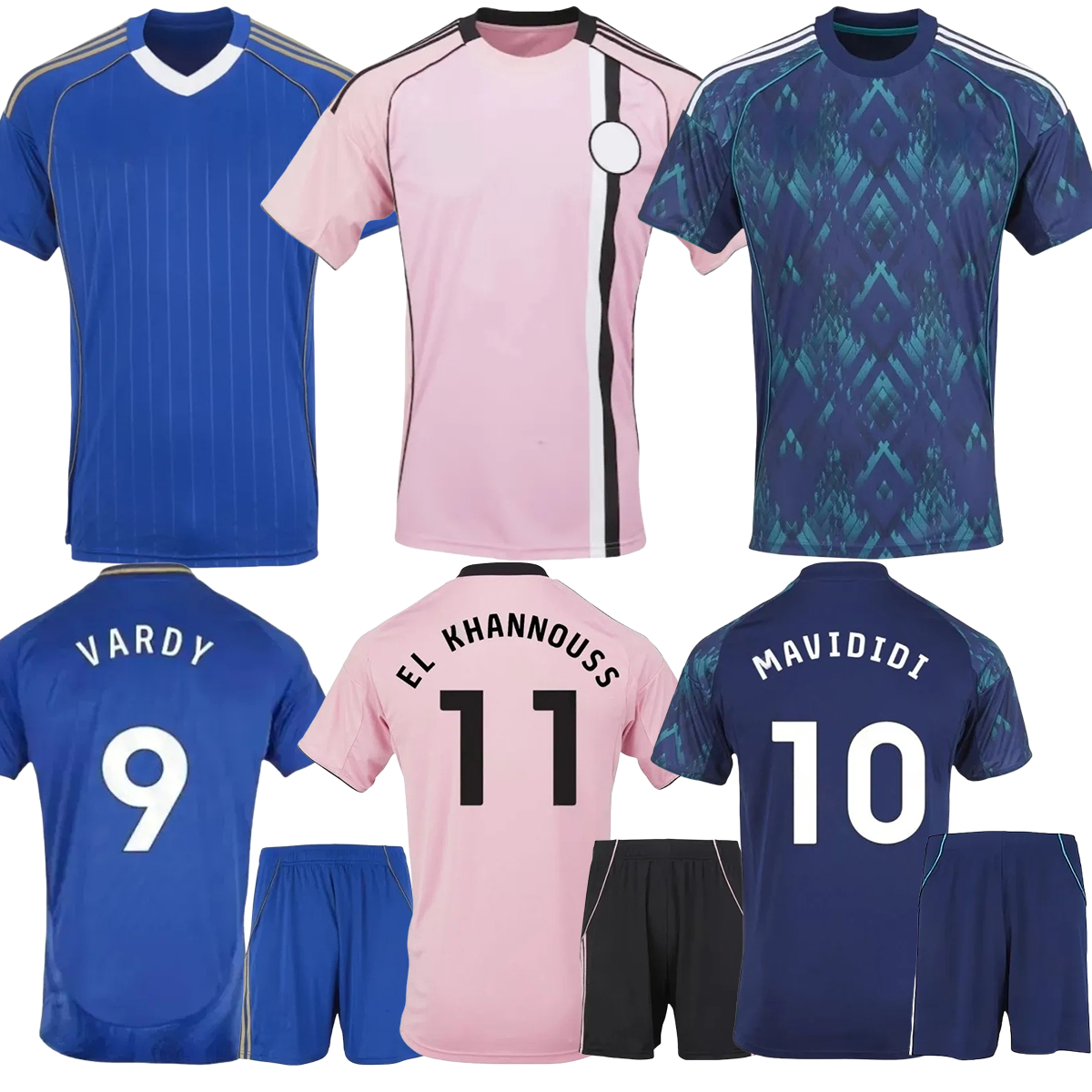 2025 26 Leicester CitiEs Soccer Jerseys S-4XL NEW Home Away Third VARDY MAVIDIDI DAKA AYOZE Men Kid Football shirts Kit Sports uniform set Fans player