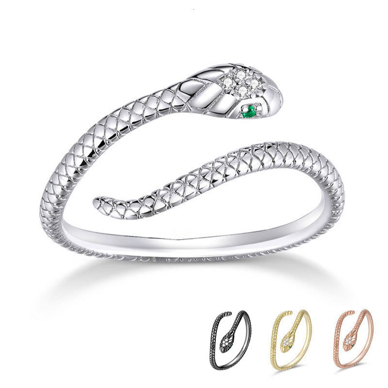 Luxury Brand Designer Jewelry Aifule Original Zodiac Year Personalized Snake Pure Silver Ring For Women S925 Elegant Fashion Ins Style Ring Jewelry Fo