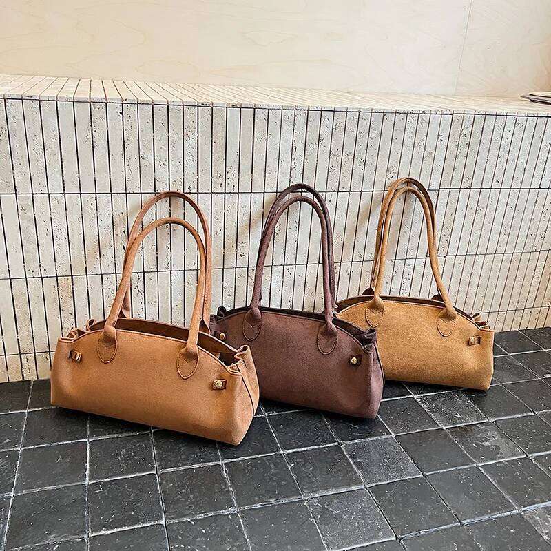 Korean Retro Matte Underarm Bag Women's 2025 Summer Niche Light Versatile Work Commuter Shoulder Handbag
