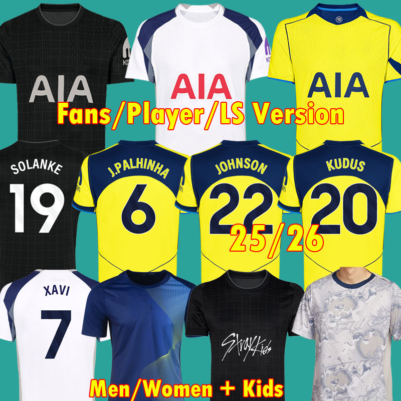 25 26 THFC Soccer Jerseys RICHARLISON KULUSEVSKI JOHNSON 2025 2026 SOLANKE MADDISON Football Htottenhamsoccer shirt long sleeve men women kids sets 3XL 4XL