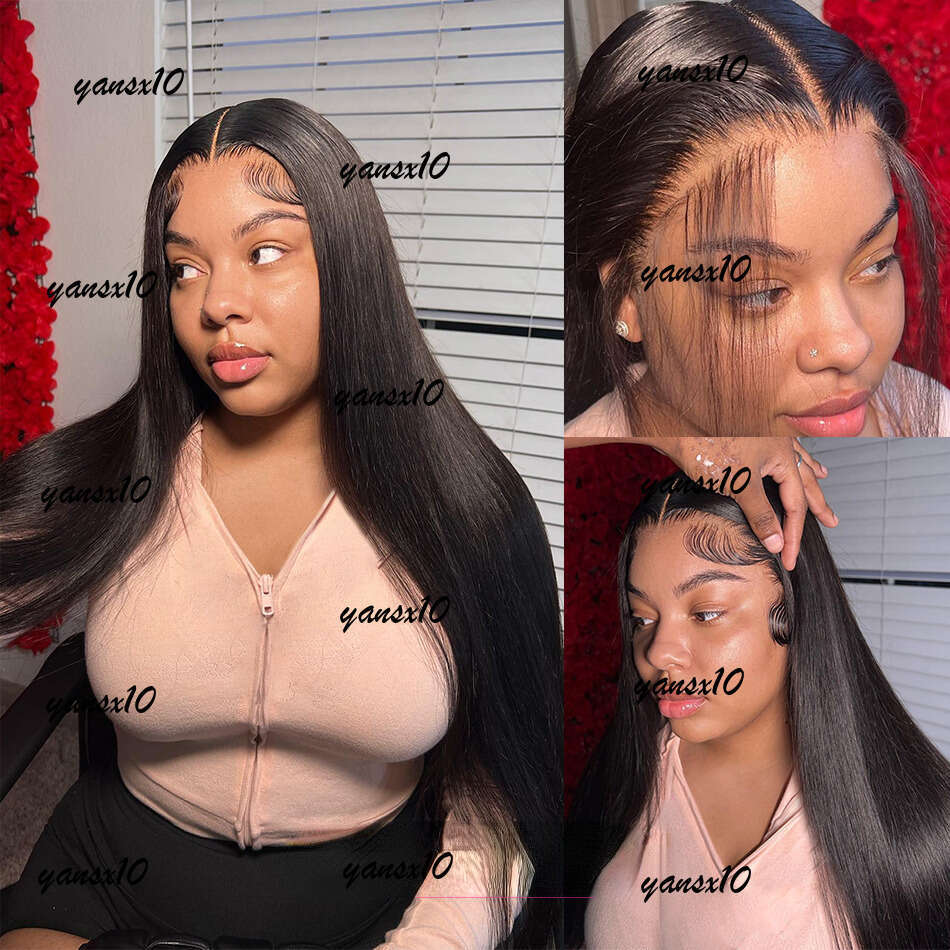 Easy Go Wig Peruvian Soft Ready To Wear Plucked Straight Simulation Human Hair Pre Cut 13x4 Lace Front Wigs for Women