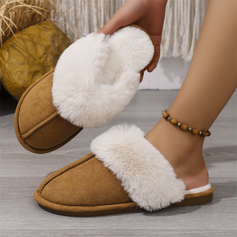 2025 designer free shipping autumn and winter flat slippers casual solid color Non-slip men's snow boots women's veet cotton shoes for warmt