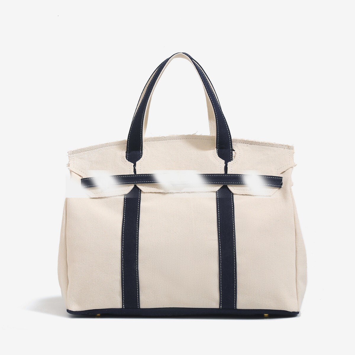 Women's Canvas 2025 New Designer Color blocked Handbag Large Capacity Commuter Multifunctional Bag