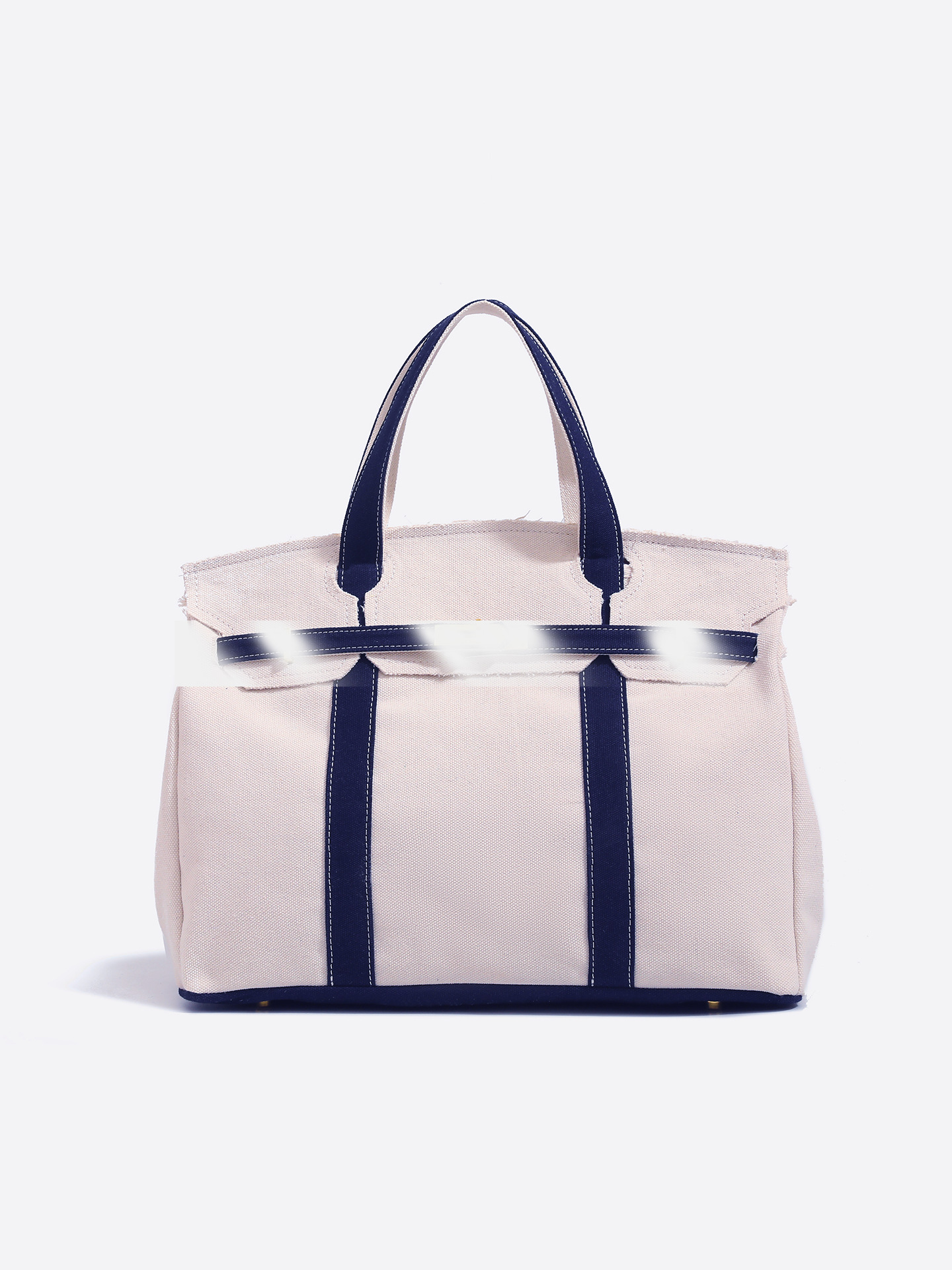 Women's Canvas Bag 2025 New Designer Color blocked Handbag Large Capacity Commuter Multifunctional Bag