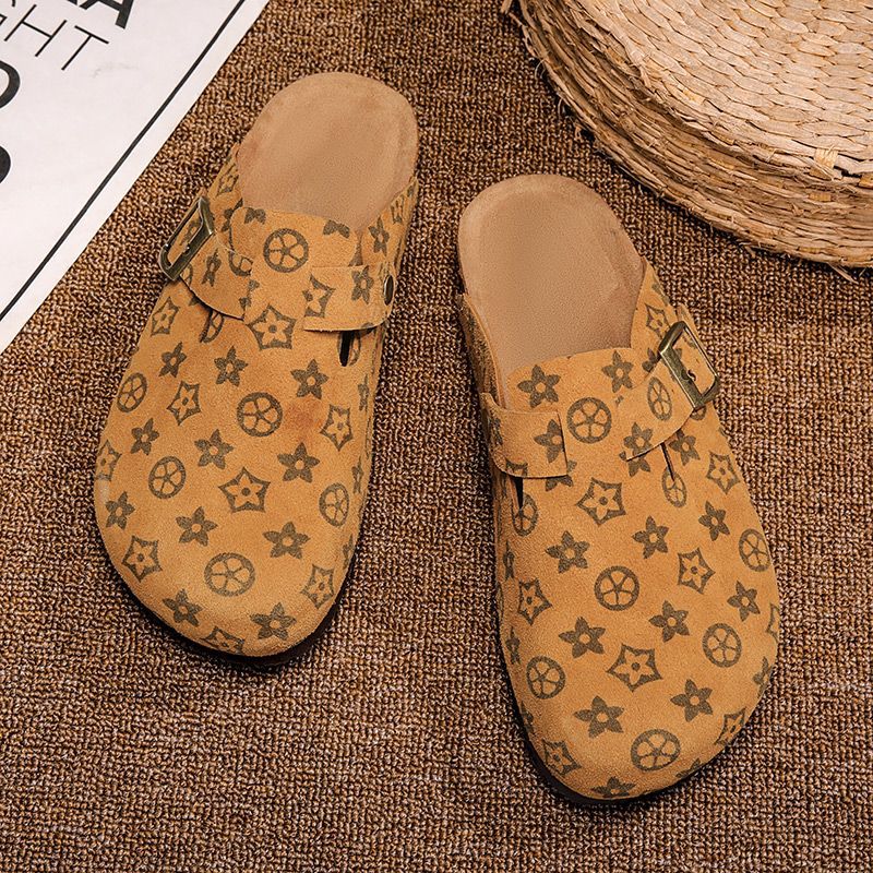 New Design Unisex Outdoor Beach Cork Slides Non-Slip Premium Wear-resistant Slippers Plus izes 35-45 Women Men