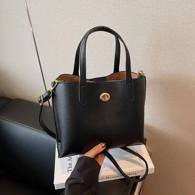 Popular Women's 2025 New Fashion Versatile Shoulder High-End Commuter Messenger Bucket Bag