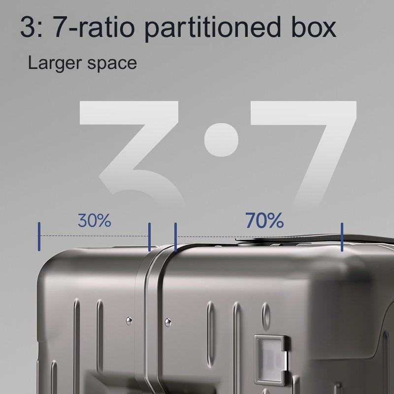 ORMIE Multifunctional Hard Shell Luggage with TSA Lock & 360° Wheels 079